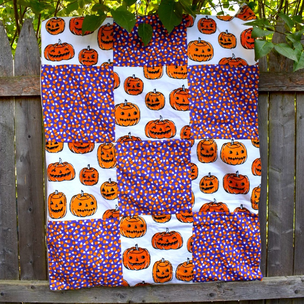Halloween Baby Quilt or use as a table top decoration